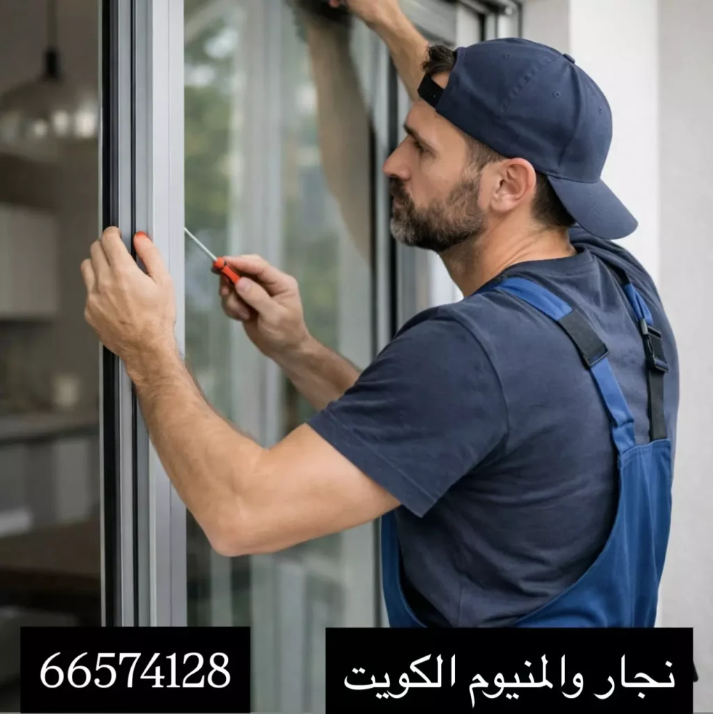 نجار وألمنيوم في الكويت يقوم بتركيب وصيانة الأبواب والنوافذ باحتراف