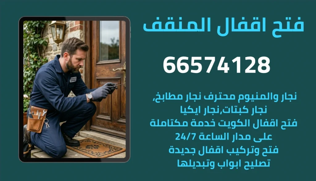 فتح اقفال المنقف بواسطة فني محترف في الكويت بدون كسر