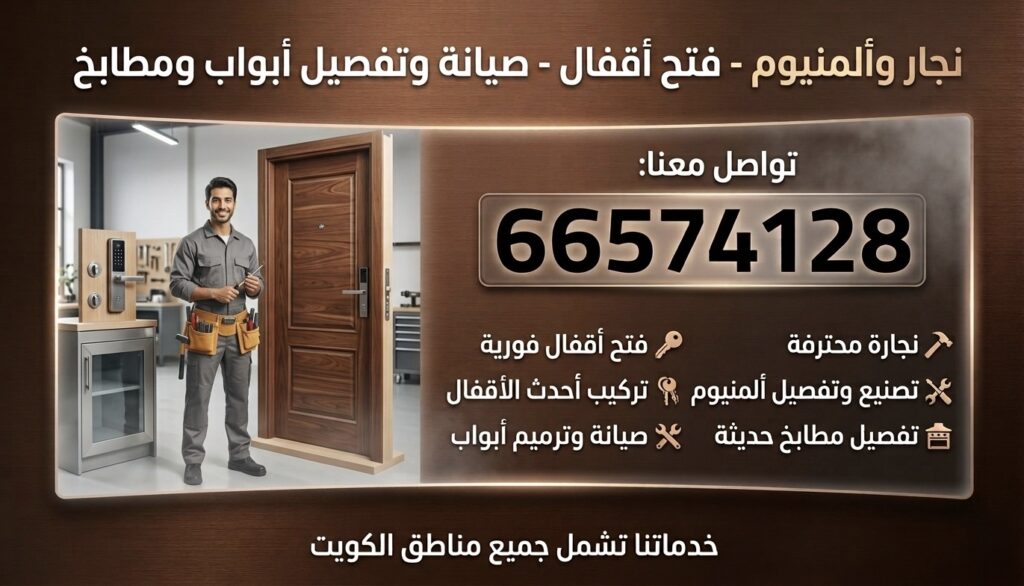 فني فتح اقفال يقوم بفتح باب مغلق باستخدام أدوات احترافية بدون كسر القفل