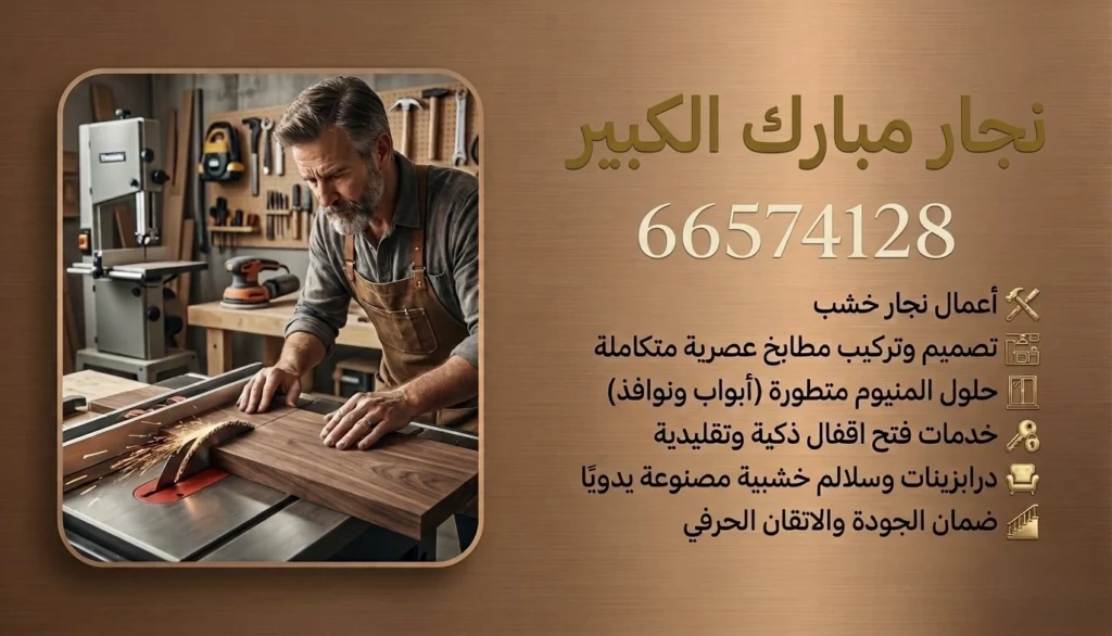 نجار مبارك الكبير لتركيب وتصليح الأثاث وفتح الأقفال في الكويت